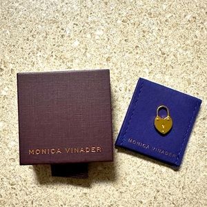 Monica Vinader Padlock Heart Pendant Charm (New in Box!)